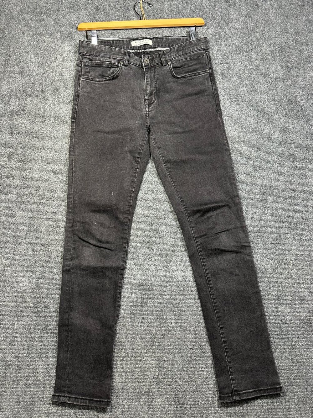 Springfield Jeans Mens 32  Slim Fit Black Wash Cotton Stretch Pockets